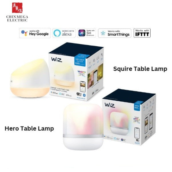 WiZ Hero / Squire Portable Smart Color Light Table Lamp