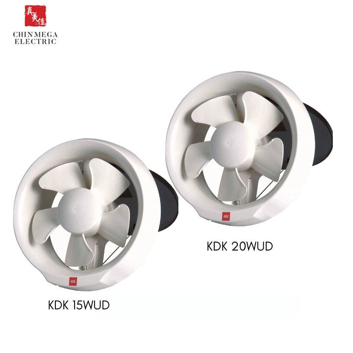 KDK 15cm 20cm Window Mounted Ventilating Fan 15WUD / 20WUD (Enquire for Installation)