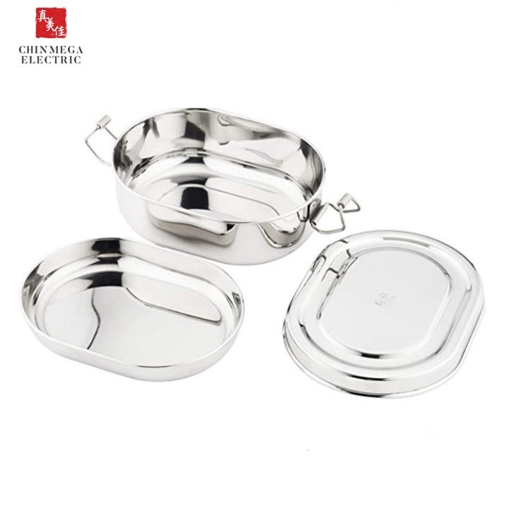 Butterfly Ruby Stainless Steel Lunch Box (Silver)