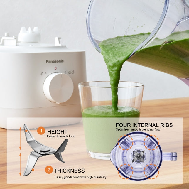Panasonic 1.0L Plastic Jug Blender with Dry Mill | MX-EP3111WSK