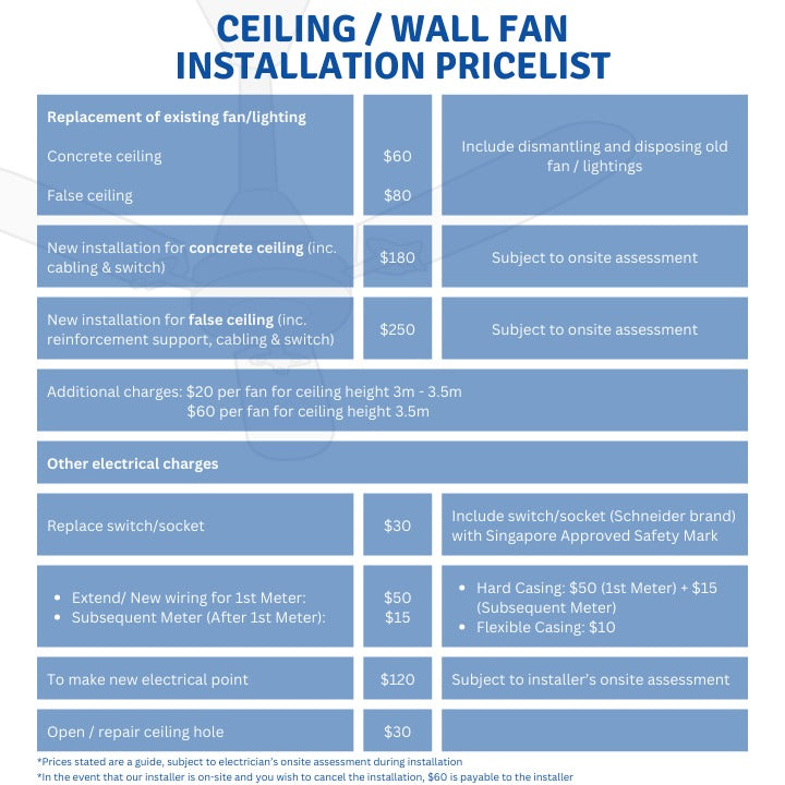 KDK Airy 40" / 48" DC Motor Ceiling Fan with Wifi Connectivity