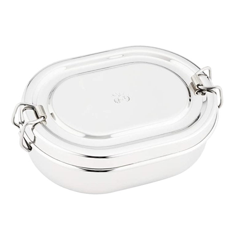 Butterfly Ruby Stainless Steel Lunch Box (Silver)