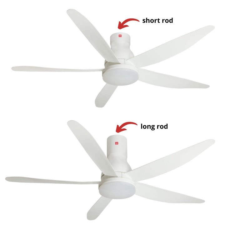 KDK 60" DC Motor Ceiling Fan With LED Light | U60FW