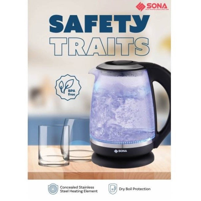 Sona 2.0L Glass Kettle SK5220