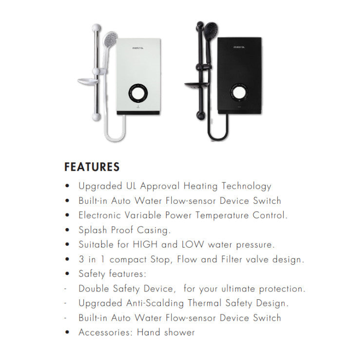Mistral MSH101P Instant Water Heater