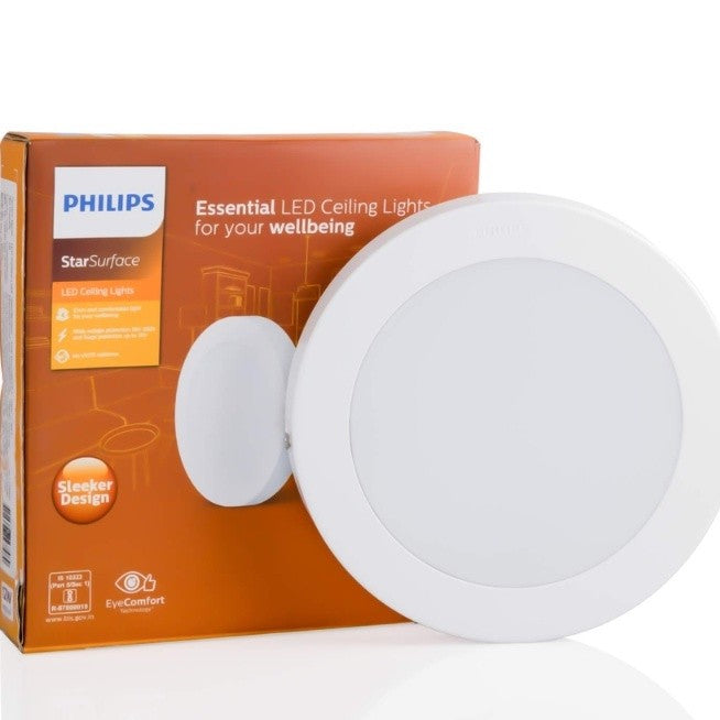 Philips LED Star Surface Square/Round Surface Mounted Ceiling Light 12W/18W | 6500K cool day light