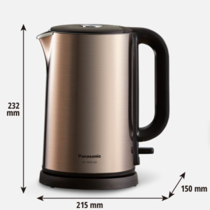Panasonic 1.2L Double Layer Insulated Stainless-Steel Kettle | NC-HKD122 N(Gold)