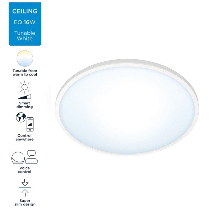 WiZ Superslim Smart Ceiling 16W Tunable Warm to Cool White