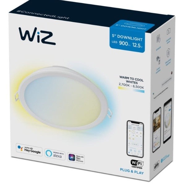 WiZ 5" 12.5W /6" 17W Tunable White Smart Downlight