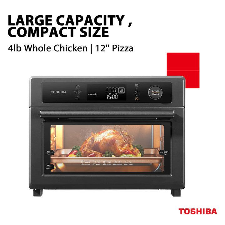 Toshiba 25L Air Fry Oven Remote Control with TSmartLife APP | TL2-SAC25GZC(GR)