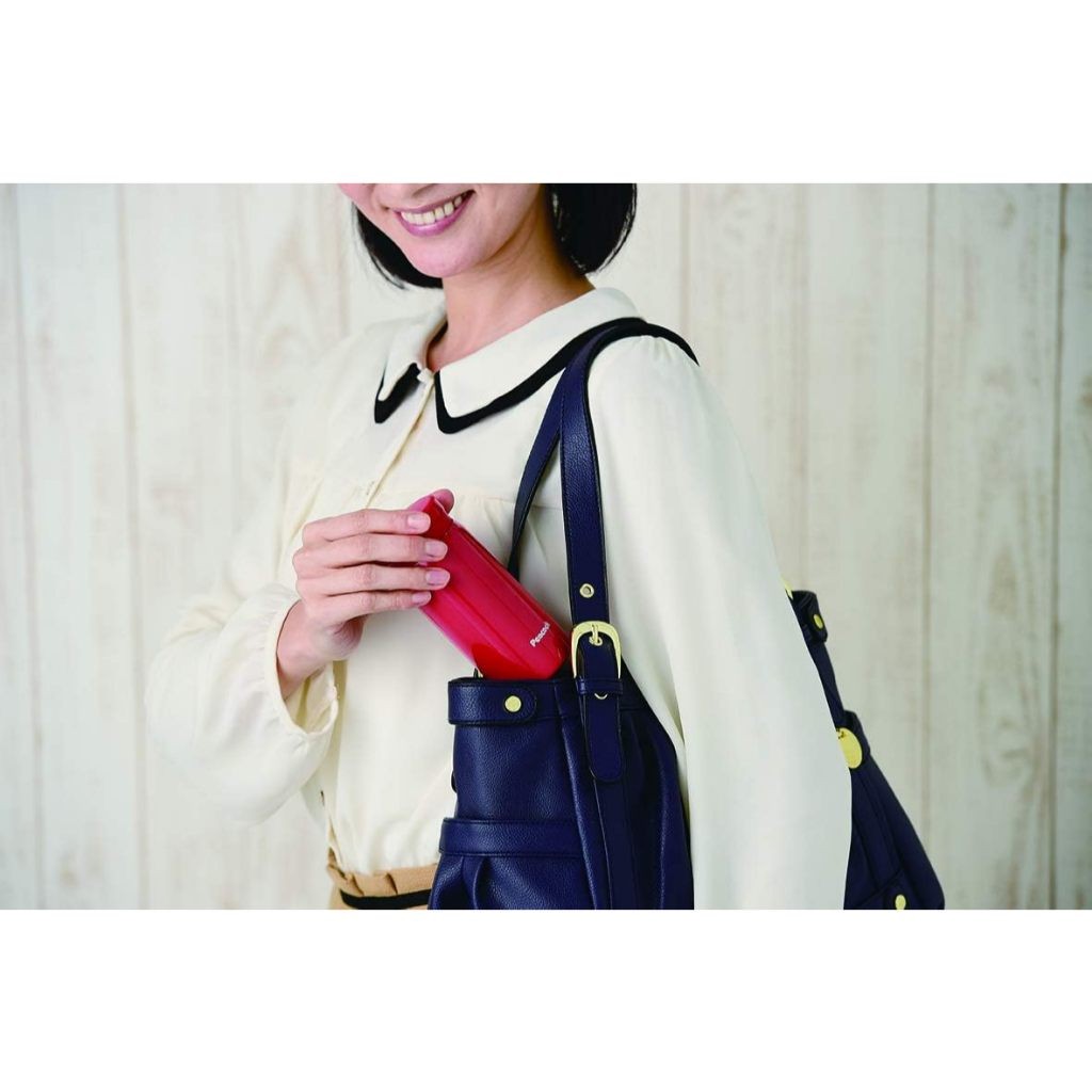 Peacock Compact 0.2L Thermal Vacuum Bottle Mug (AKB-20AK / ABK-20RS) - Red Pink / Navy Blue
