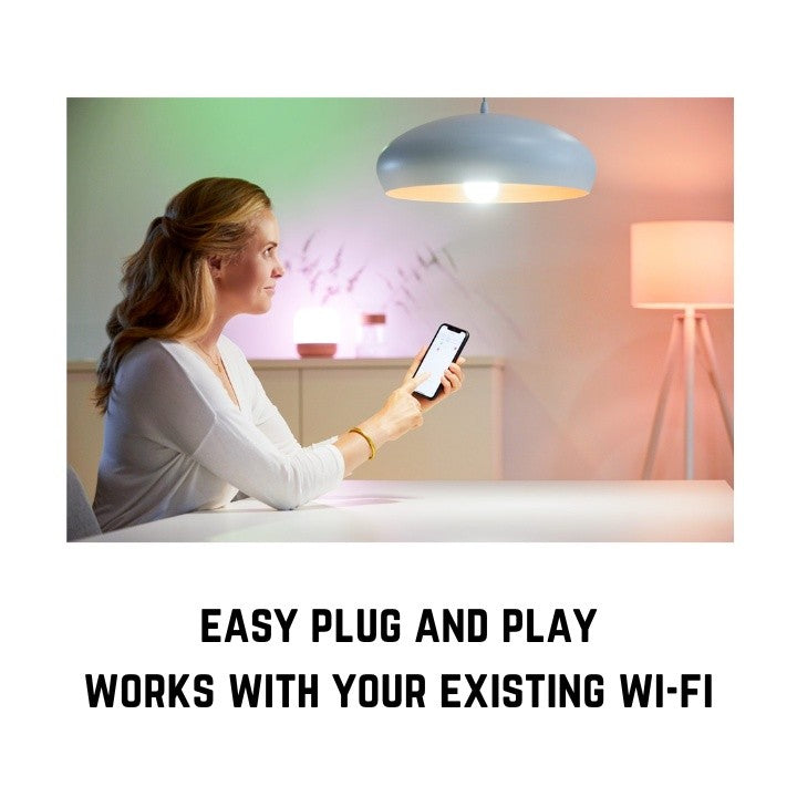 WiZ Smart Lighting by Philips E27 9W Tunable White Smart Bulb
