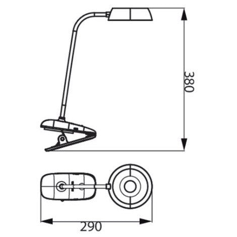 Philips Functional LED Table Lamp USB Charging DSK201