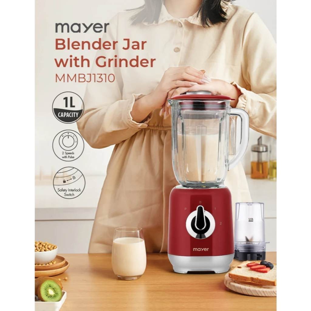 Mayer 1L Blender Jar with Grinder | MMBJ1310
