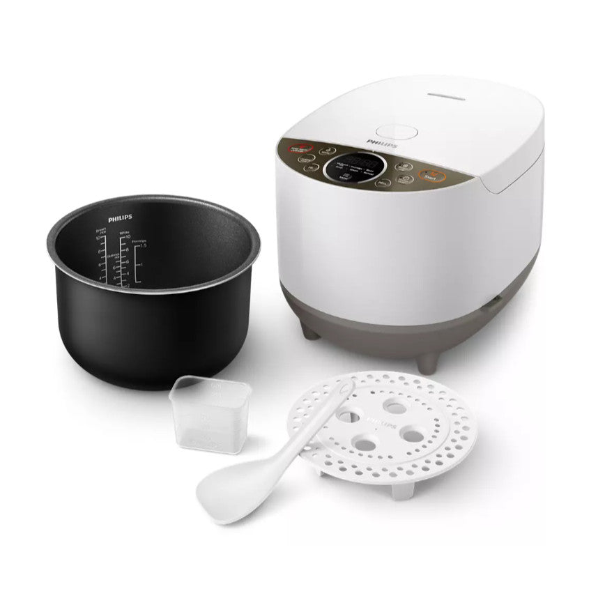 Philips 3000 Series 1.8L Daily Collection Fuzzy Logic Rice Cooker HD4515/67