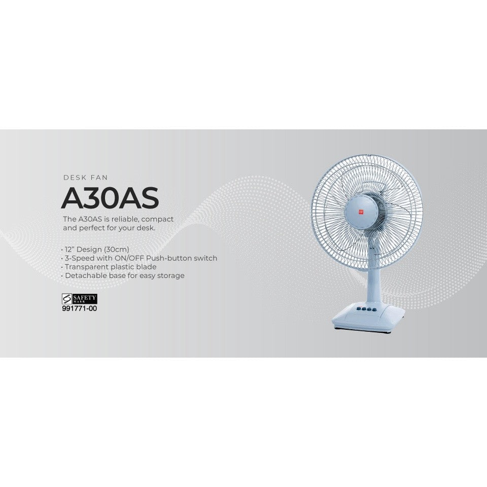 KDK A30AS 12" Table Fan
