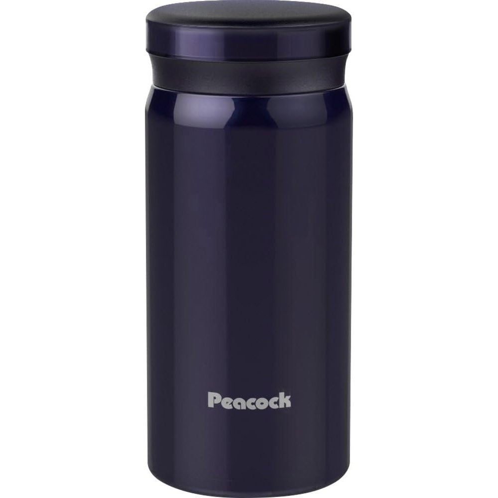 Peacock Compact 0.2L Thermal Vacuum Bottle Mug (AKB-20AK / ABK-20RS) - Red Pink / Navy Blue