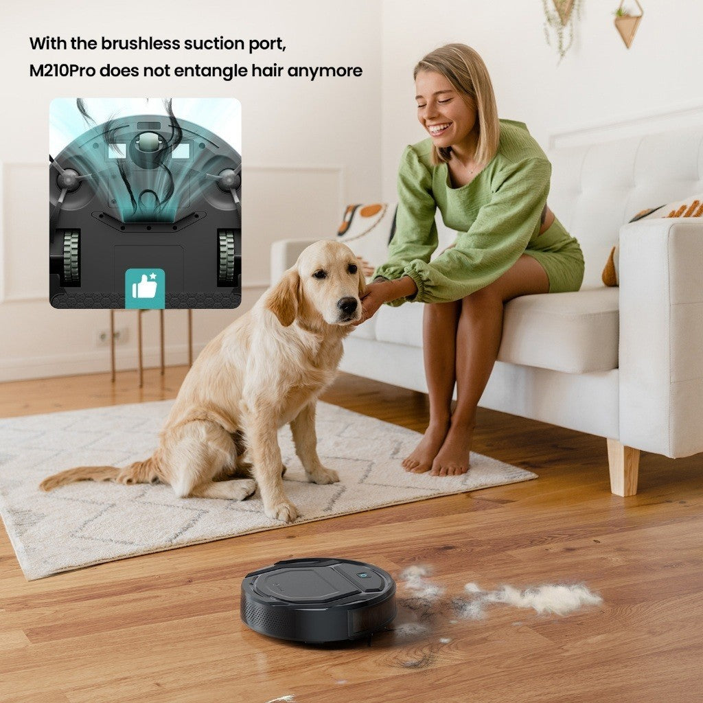 Lefant 4000 Pa M210 Robot Vacuum | Clean 1300sft² in 120 min | Dustbin 500ML