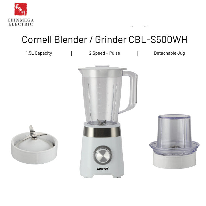 Cornell 1.5L Blender with Grinder CBL-S500WH