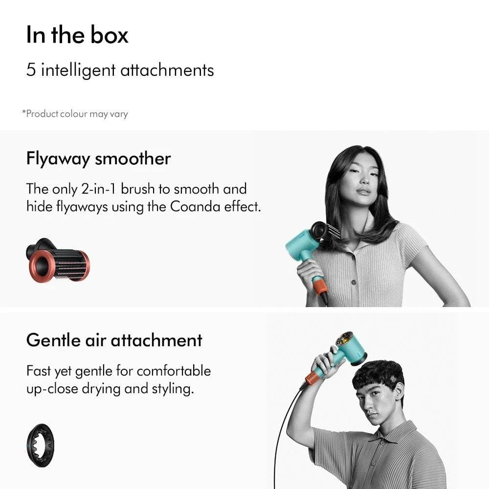 Dyson Nural™ Hair Dryer HD16 Strawberry Bronze (5 Attachments // Intelligent Dryer //2 Years Warranty)