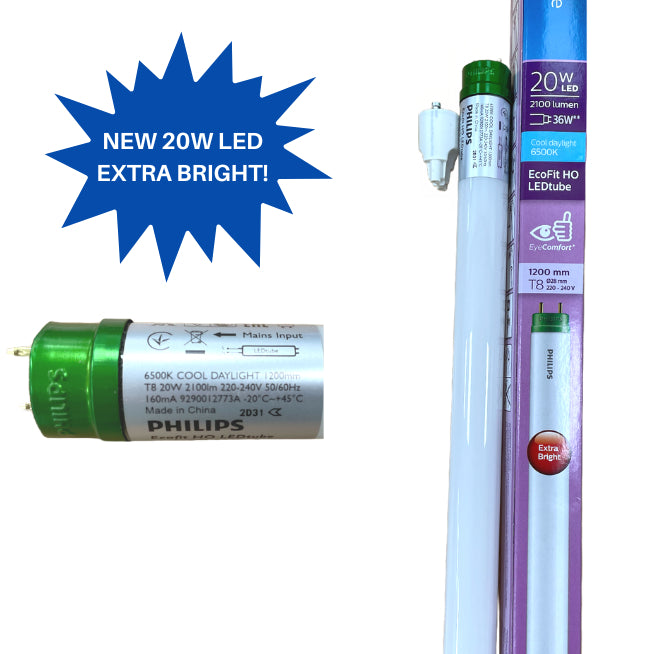 PHILIPS T8 LED ECOFIT light tube / 2ft (8W) / 4ft (16W / 20W) / Cool Daylight / Cool White