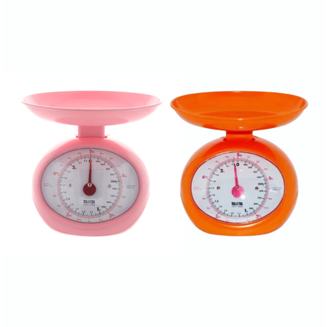 Tanita 2KG Mechanical Kitchen Scale 1401 (Pink / Orange)