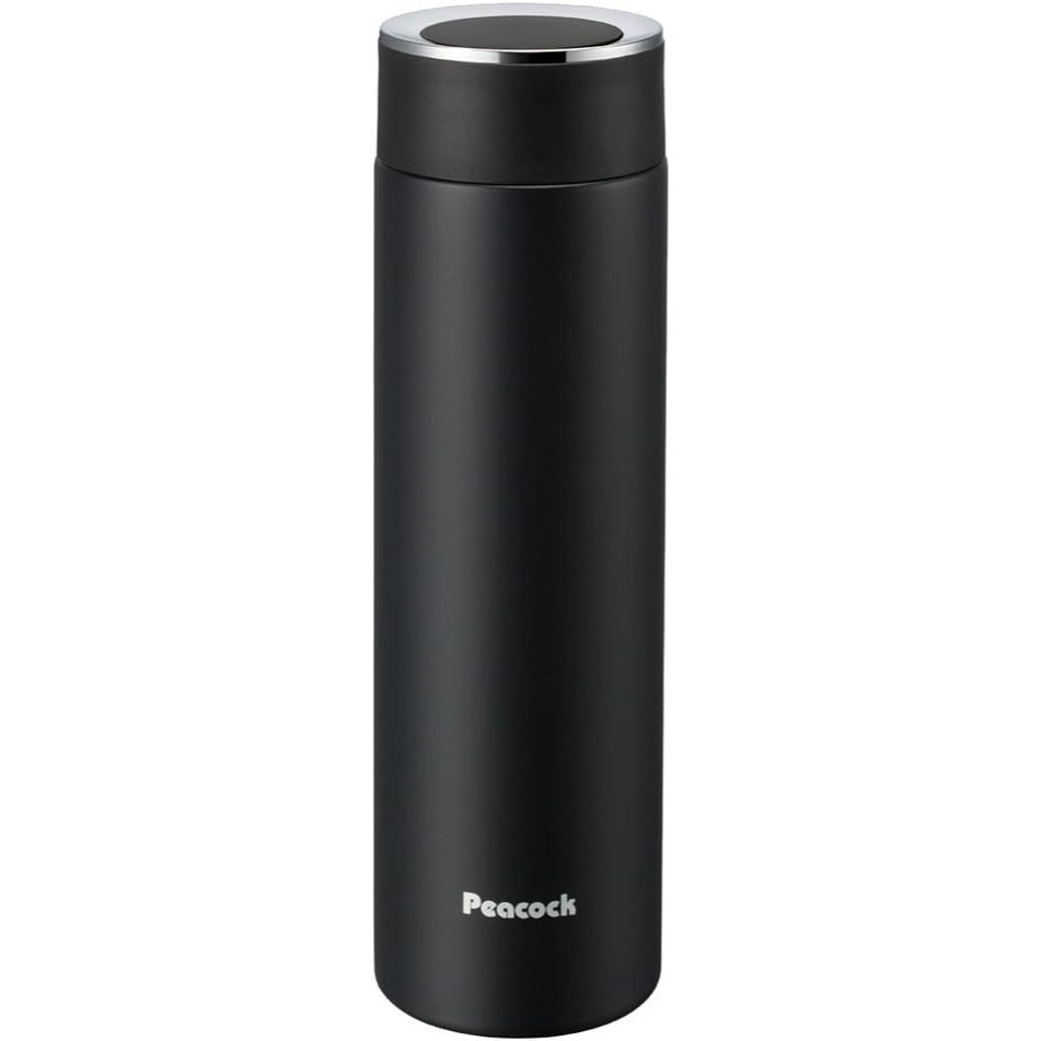 Peacock 500ML Thermos Stainless Mug Bottle | AMM-50BD / AMM-50PE / AMM-50ASK (Matt Black / Peach Puff / Sky Blue)