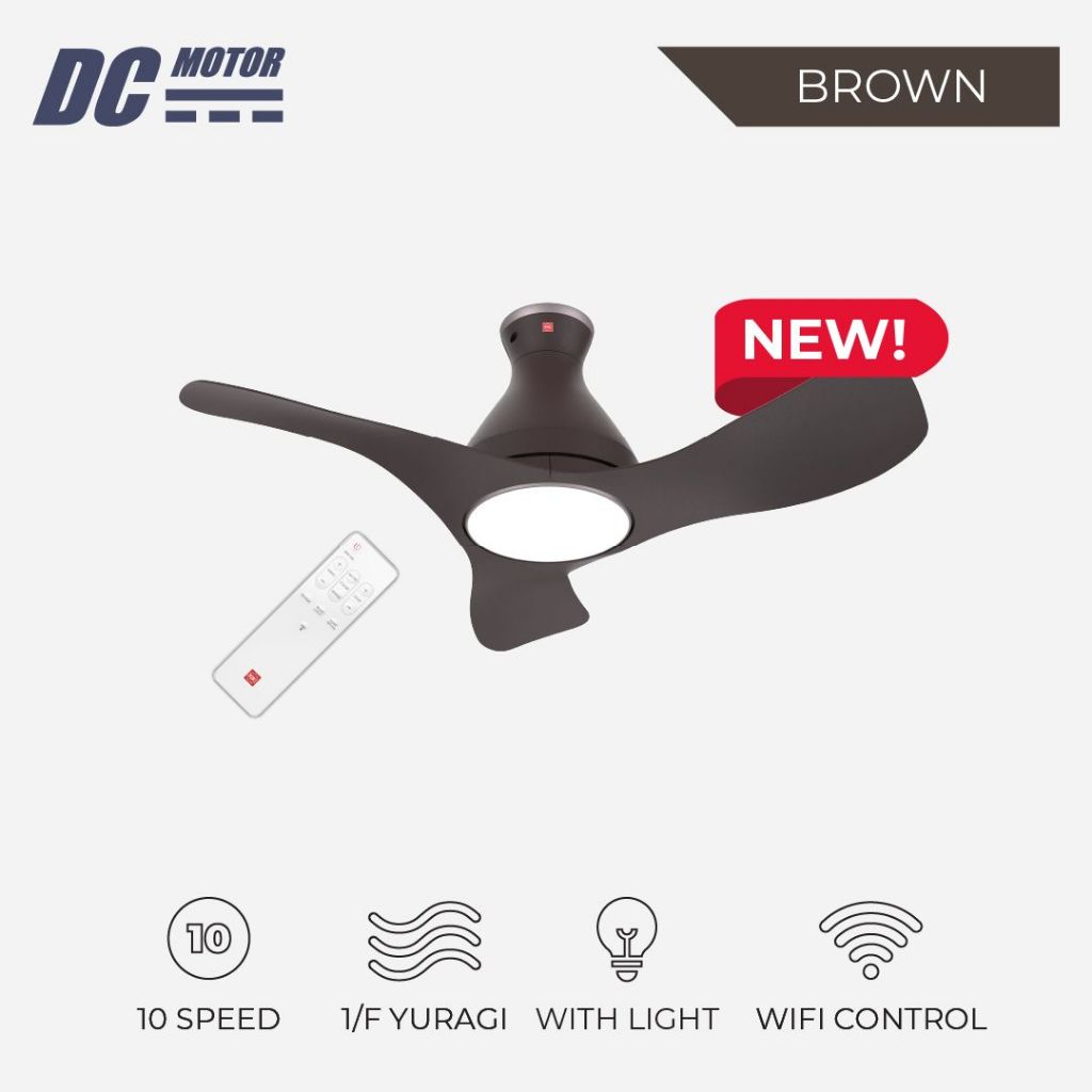 KDK Airy 40" / 48" DC Motor Ceiling Fan with Wifi Connectivity