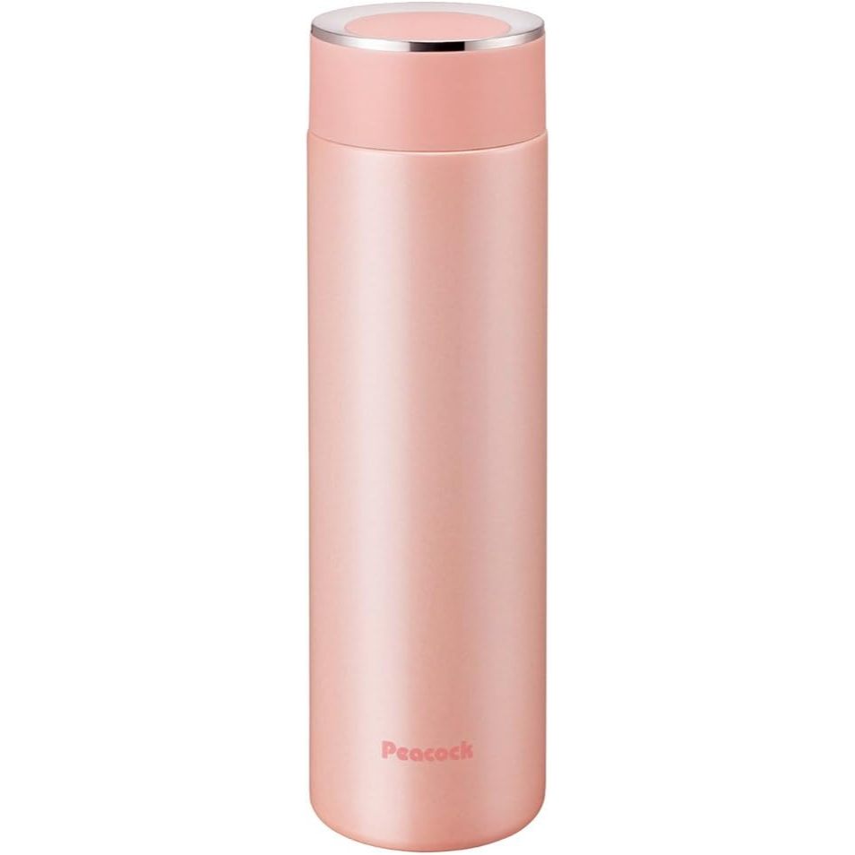 Peacock 500ML Thermos Stainless Mug Bottle | AMM-50BD / AMM-50PE / AMM-50ASK (Matt Black / Peach Puff / Sky Blue)
