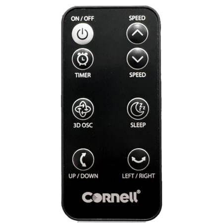Cornell CFDC10BK DC Motor 10 Inch Air Circulation Fan With Remote