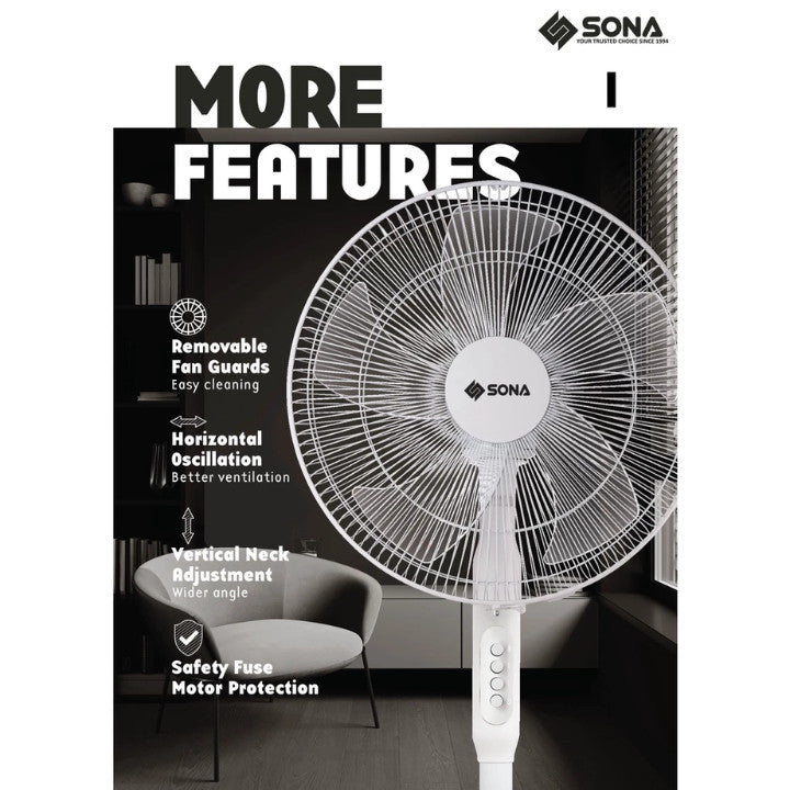 SONA 16” 3-in-1 Stand Fan SFS 6401