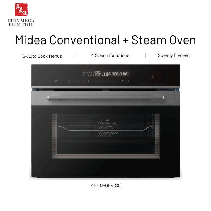 Midea Steam Conventional Oven with Grill (50 Litres) | MBI-N50E4-SG