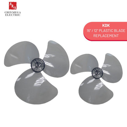 Original KDK Plastic Fan Blade 16" / 12" Replacement And Plastic Fan Knob Spinner