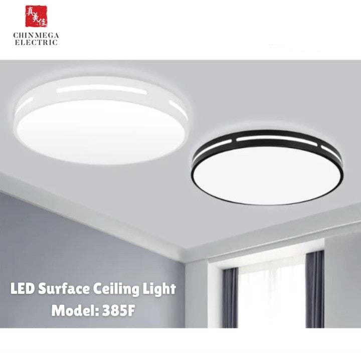 Modern Tri-Color LED Ceiling Light for bathroom / kitchen / bedroom