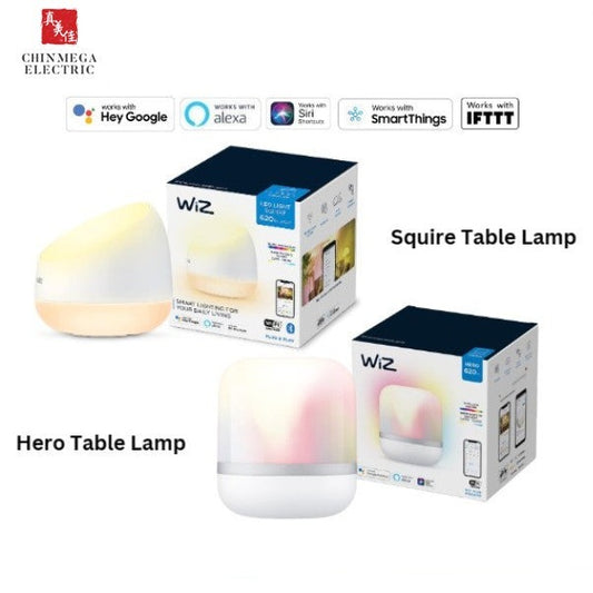 WiZ Hero / Squire Portable Smart Color Light Table Lamp