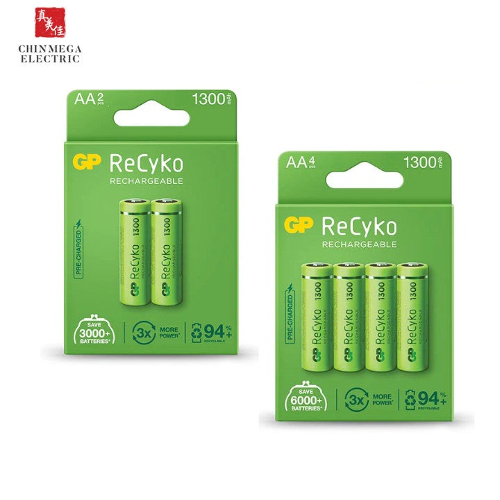 GP ReCyko AA Batteries 1300mAh