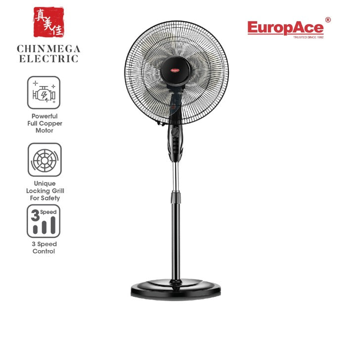 EuropAce 16" Stand Fan ESF2160W