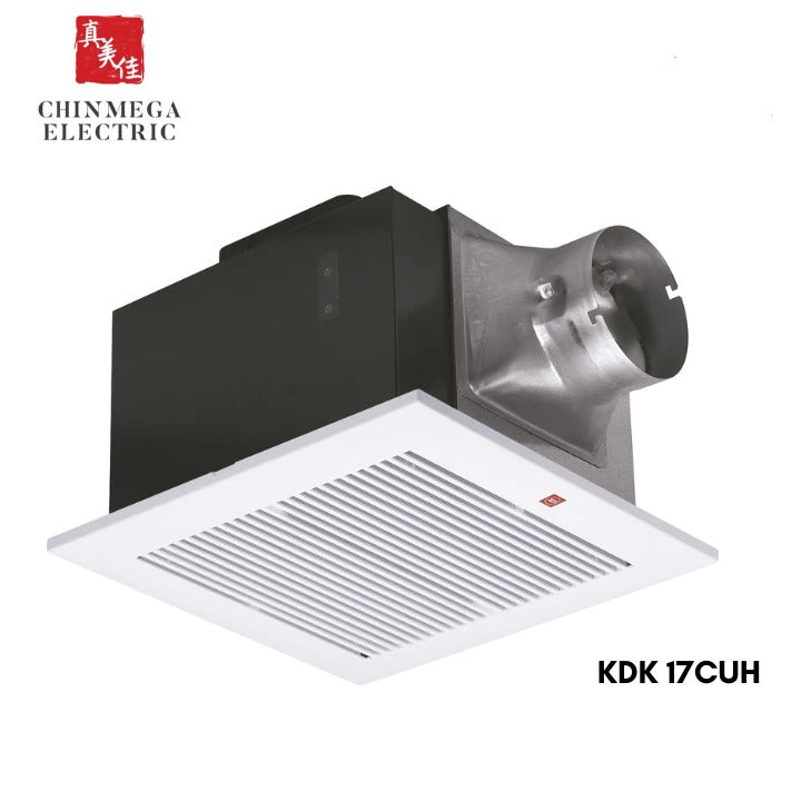 KDK 17cm Ceiling Mounted Ventilating Exhaust Fan 17CUH (Enquire for installation)