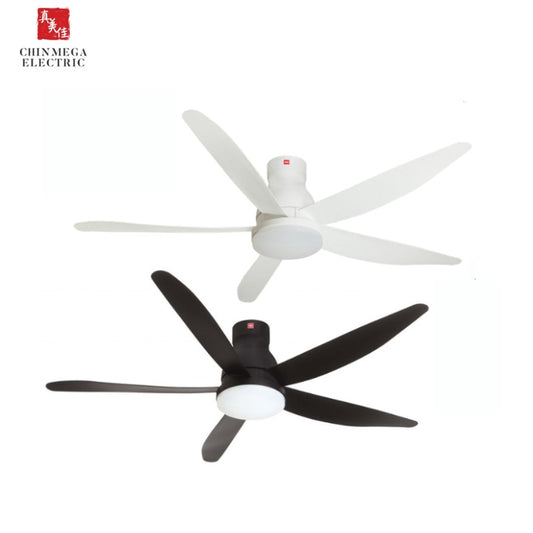 KDK 60" DC Motor Ceiling Fan With LED Light | U60FW