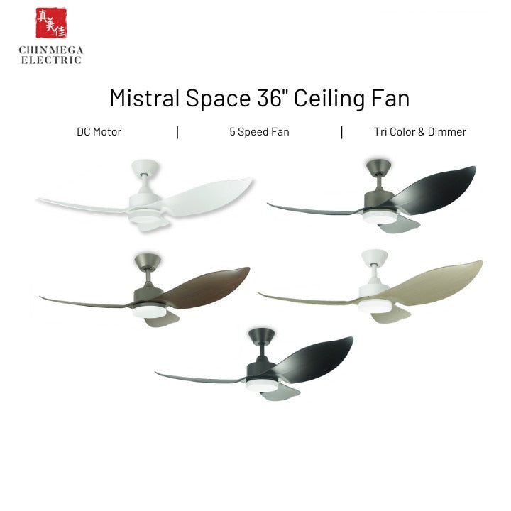 Mistral Space 36" DC Motor Ceiling Fan