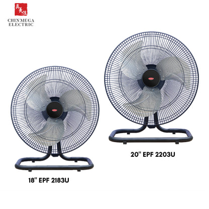 EuropAce 18"/ 20" Twin Turbo Power Floor Fan EPF 2183U/ EPF 2203U