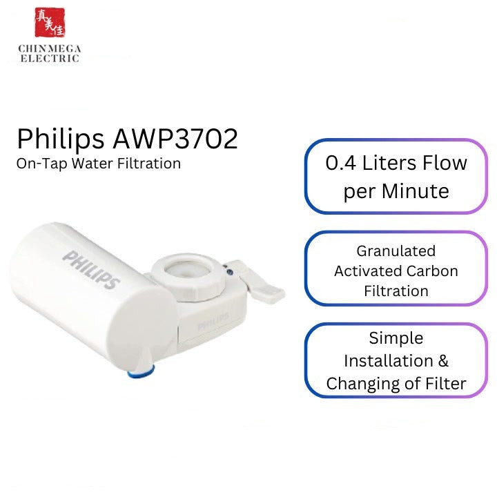 Philips AWP3702/90 On Tap Water Purifier Filter (Remove Residual Chlorine and Odor with WP301 Filter Replacement)