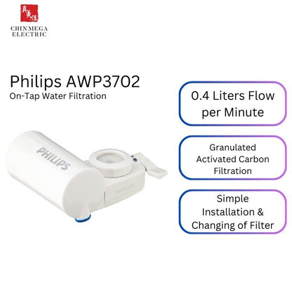 Philips AWP3702/90 On Tap Water Purifier Filter (Remove Residual Chlorine and Odor with WP301 Filter Replacement)