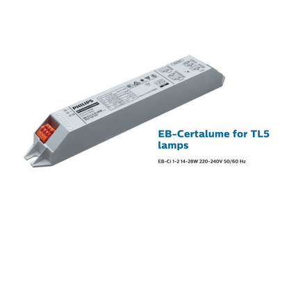 Philips Electronic Ballast EB-Ci 1-2 14-28W for TL5 Lamps | EB-Ci 1-2 36W / 1-4 18W for TL-D Lamps