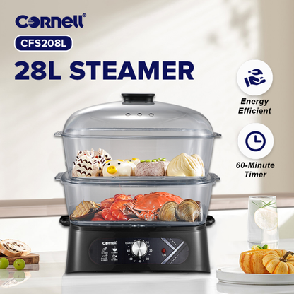 Cornell 28L 3 tier Food Steamer CFS-EL208L