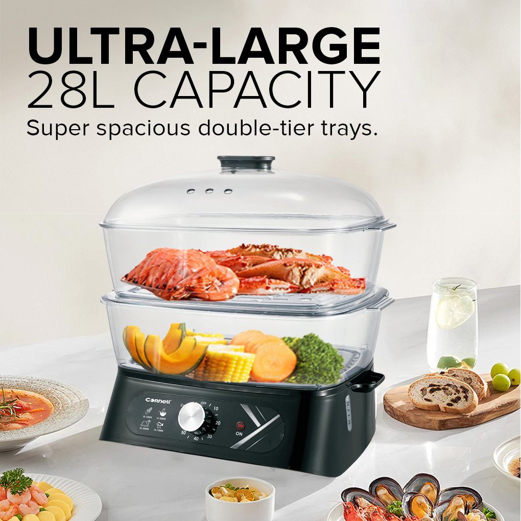 Cornell 28L 3 tier Food Steamer CFS-EL208L