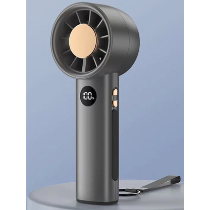 CEPMF005 High Speed Cooling Mini Handheld Fan with LED Display & 100 Adjustable Speed Settings, 3600mAh Battery