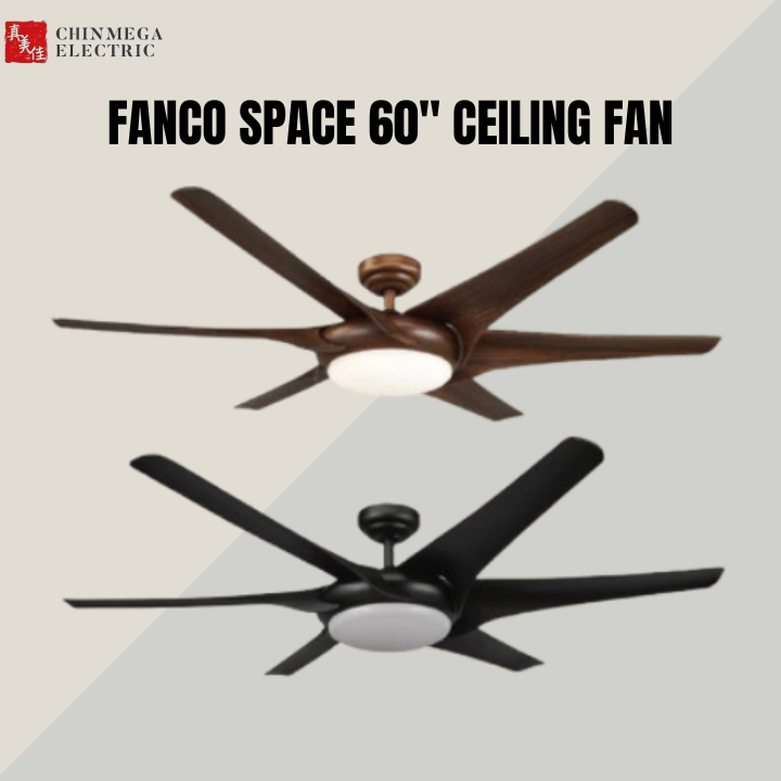 FANCO SPACE 60" DC MOTOR CEILING FAN (Installation Service Please Contact Live Seller)
