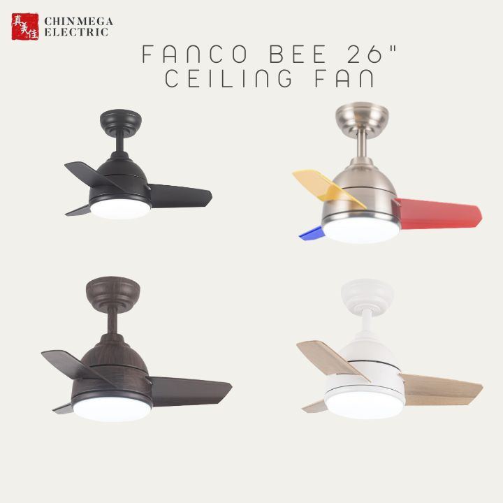 FANCO BEE 26" DC MOTOR CEILING FAN
