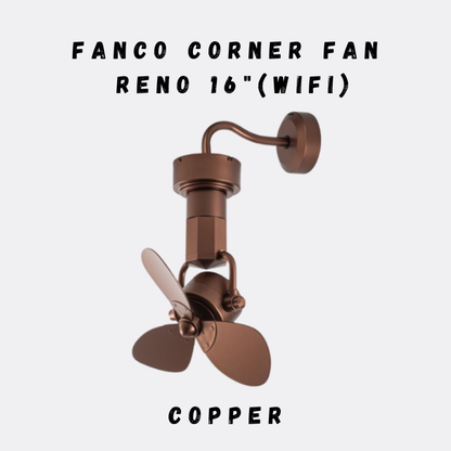FANCO RENO 16" DC MOTOR CORNER FAN (Installation Service Please Contact Live Seller)